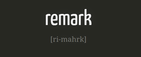 Remark