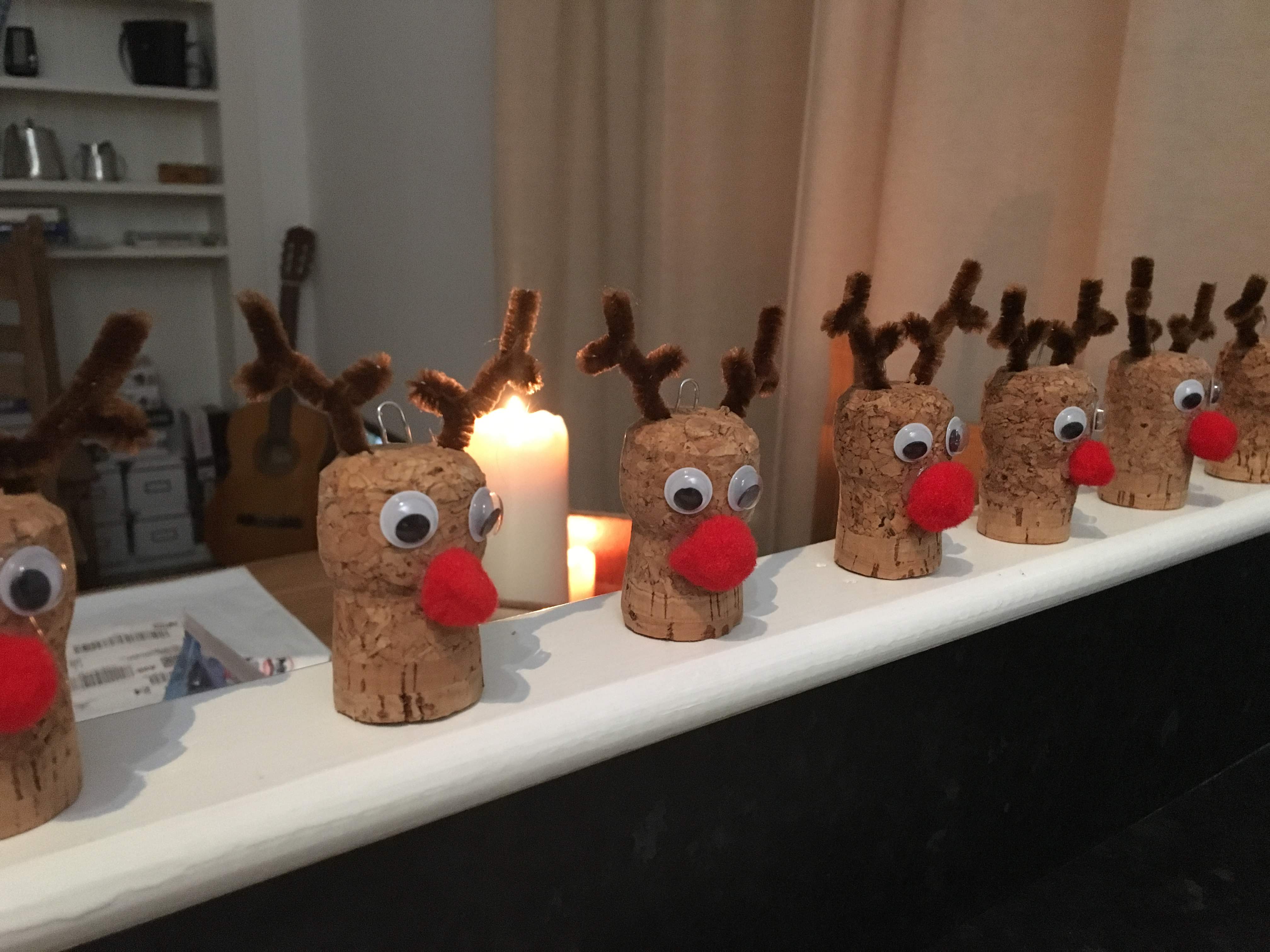 Cork Rudolph reindeers